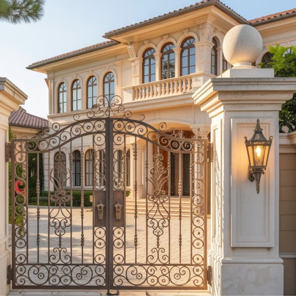 Mansión de lujo en La Moraleja con arquitectura clásica y acceso privado vendida por inmobiliarias en la moraleja